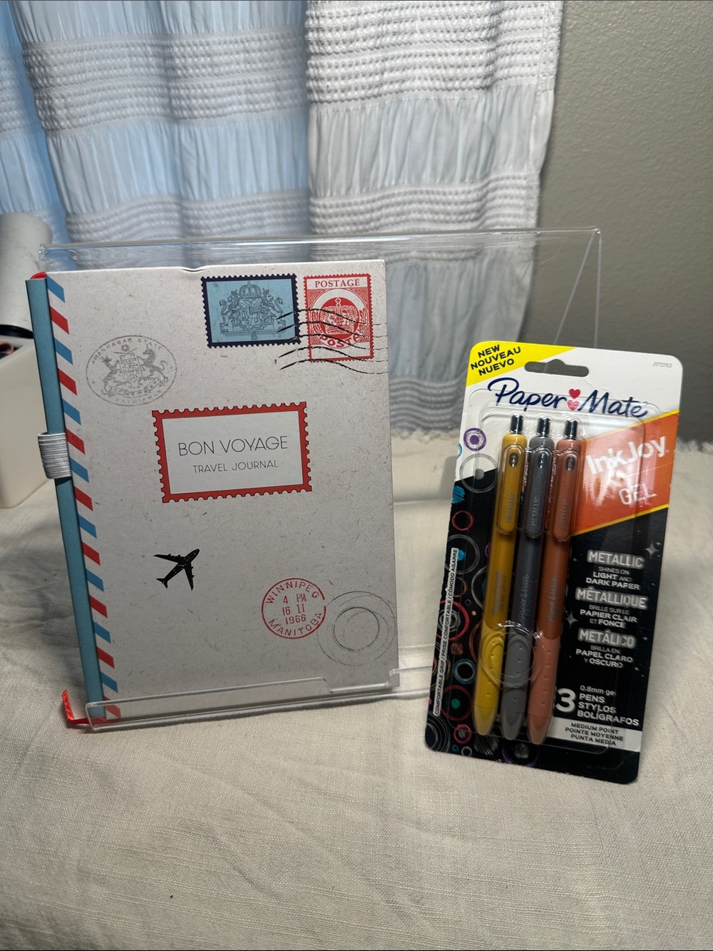 Metallic InkJoy Gel Pens - 3 Pack (Gold, Bronze, Copper) & Travel Journal NWT